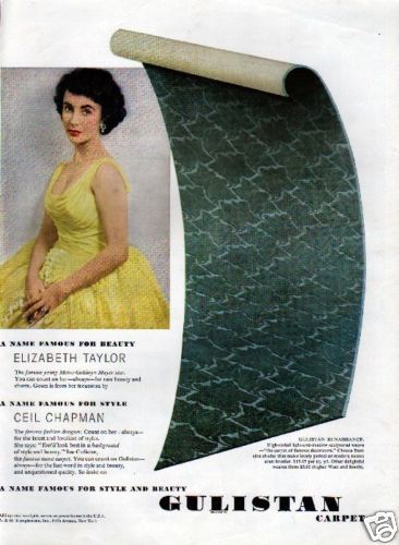 Beauty and Style...Gulistan Carpet Ad 1959